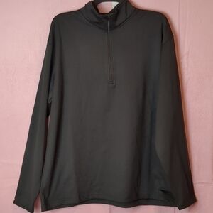 Elderado Black Front Zip Pullover Performance Jacket